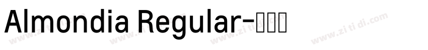 Almondia Regular字体转换